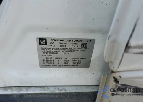 2017 Buick Encore Preferred Ii из США, поврежденный, VIN KL4CJFSB3HB084823